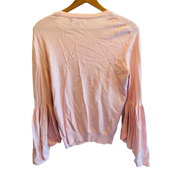 ⭐️ Philosophy Long Bell Sleeve Pink Pullover Top - Picture 4 of 6